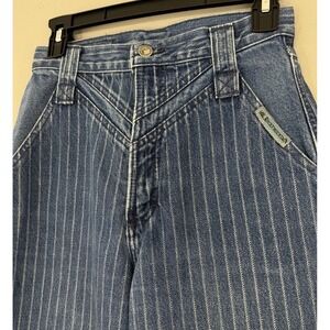 Vtg Rocky Mountain Western Bareback Jeans Fits 24x37 Striped USA Rodeo Cowgirl